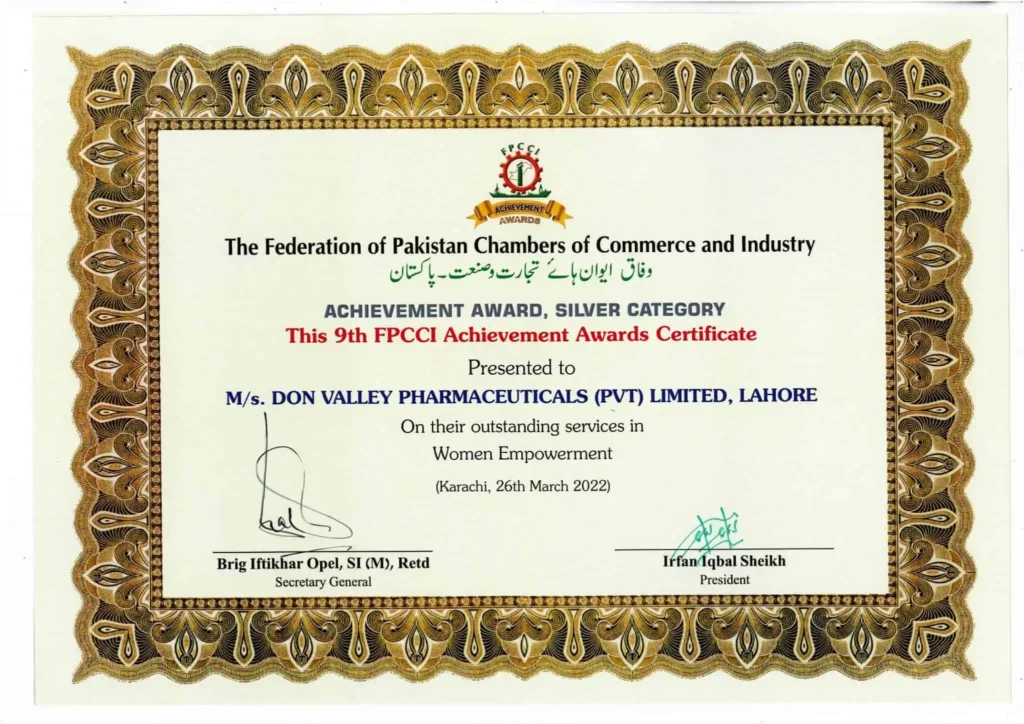 Cost-effective and Quality Products by Don Valley for Allergies 2 FPCCI Achievement Award - Don Valley Pharmaceuticals